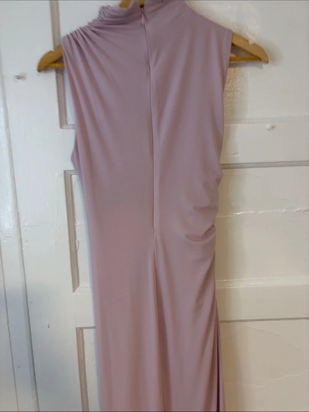 Zara lilac Draped midi dress